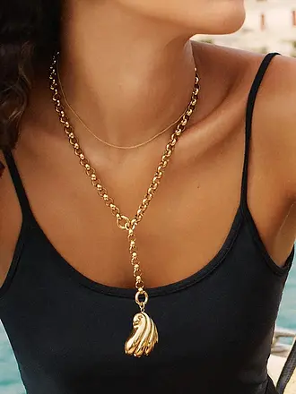 EDBLAD | Halskette LOOP CHARM CHAIN Large Gold | 